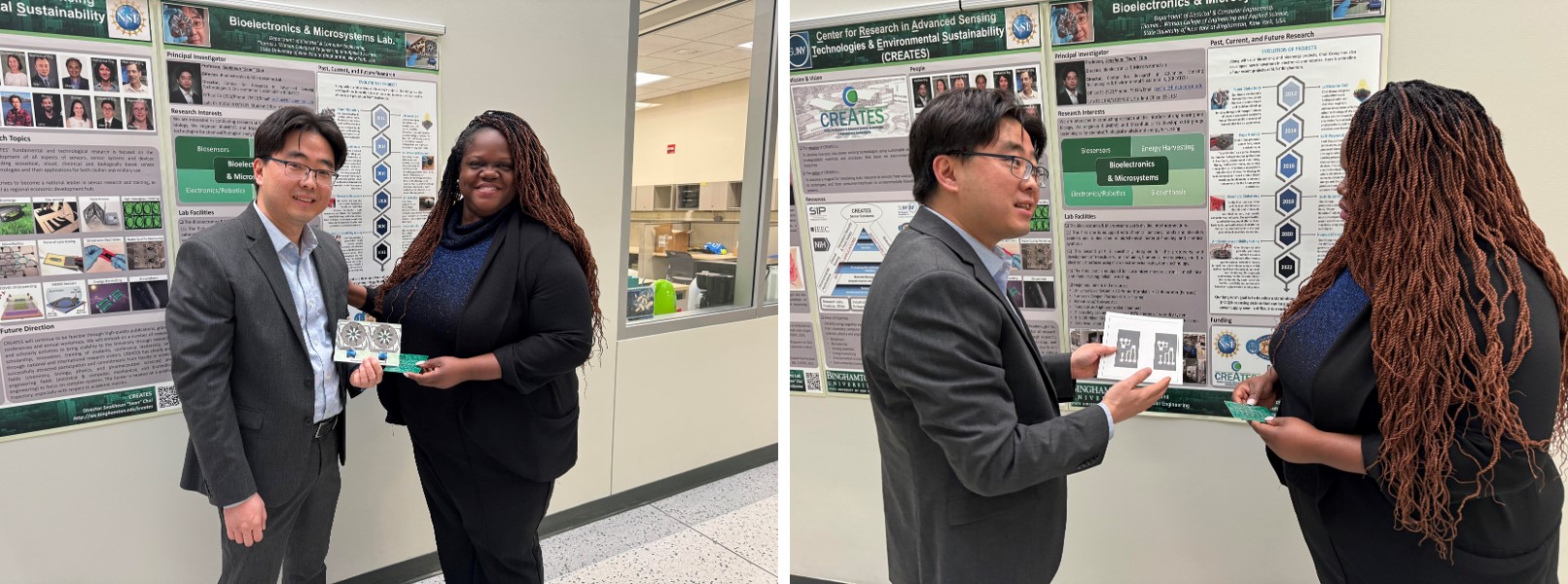 New York State Senator Lea Webb touring the lab